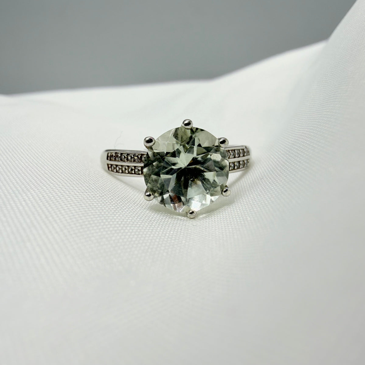 Anello Prasiolite Argento 925