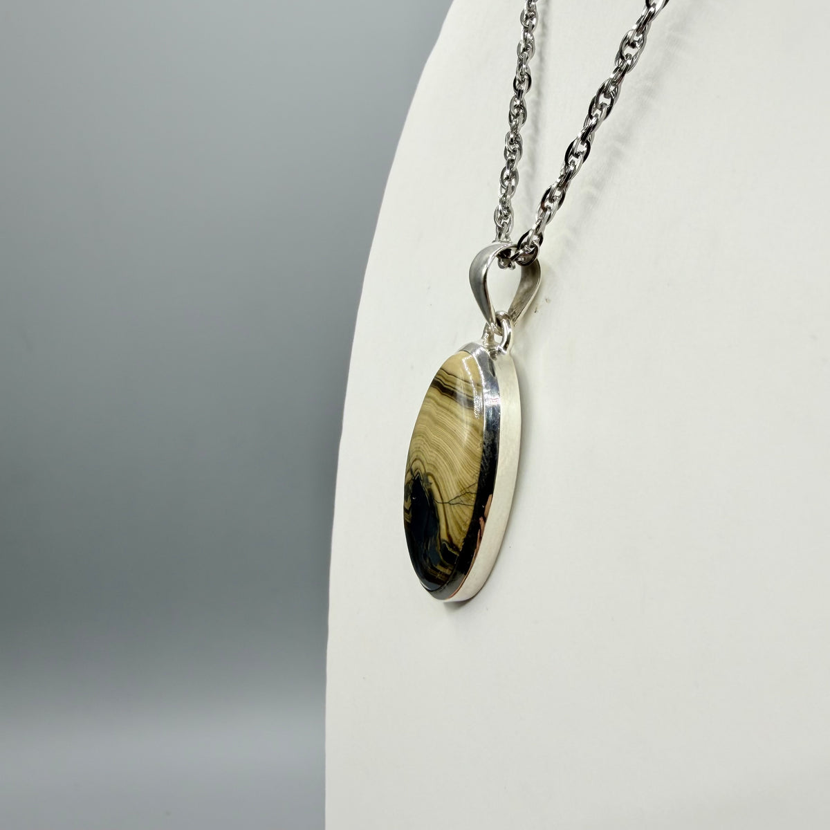 Ciondolo Schalenblende Argento 925 - Ovale