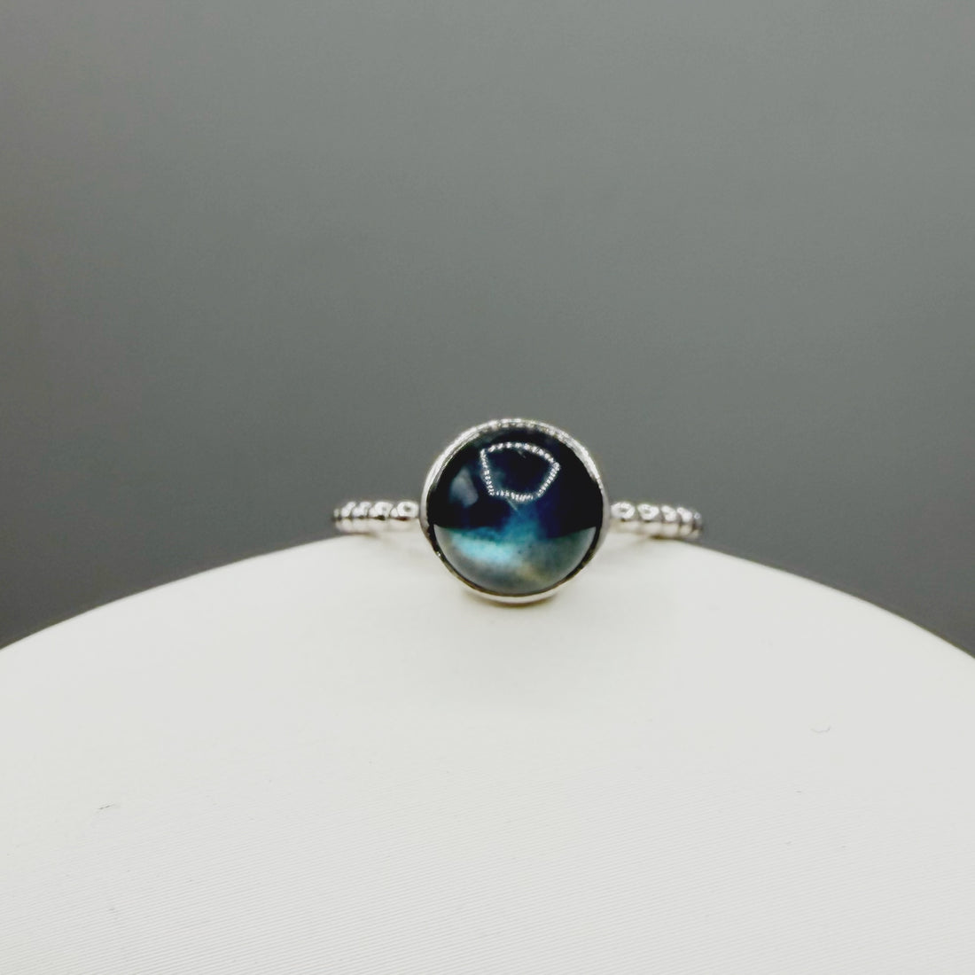 Anello Labradorite Sfera - Argento 925