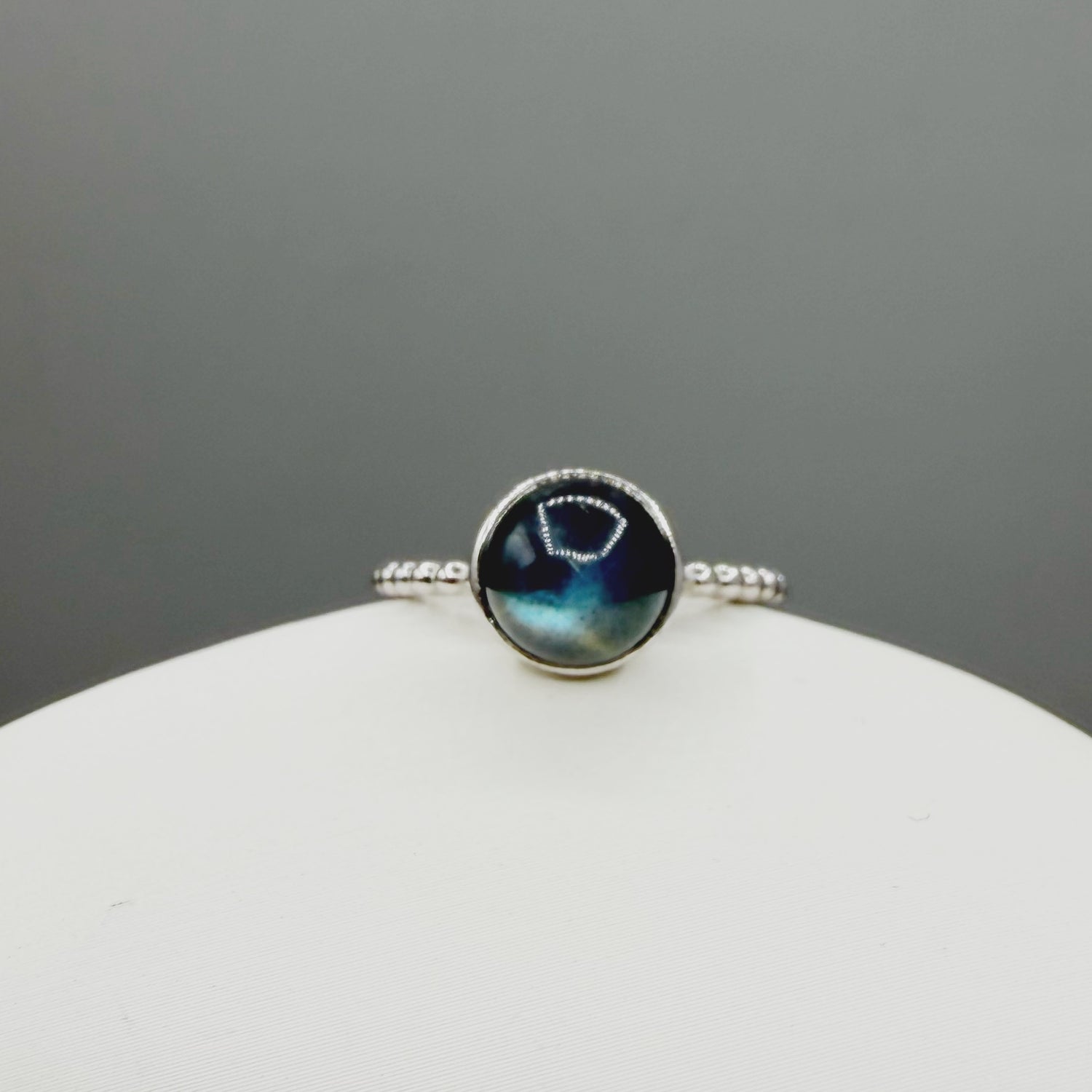Anello Labradorite Sfera - Argento 925