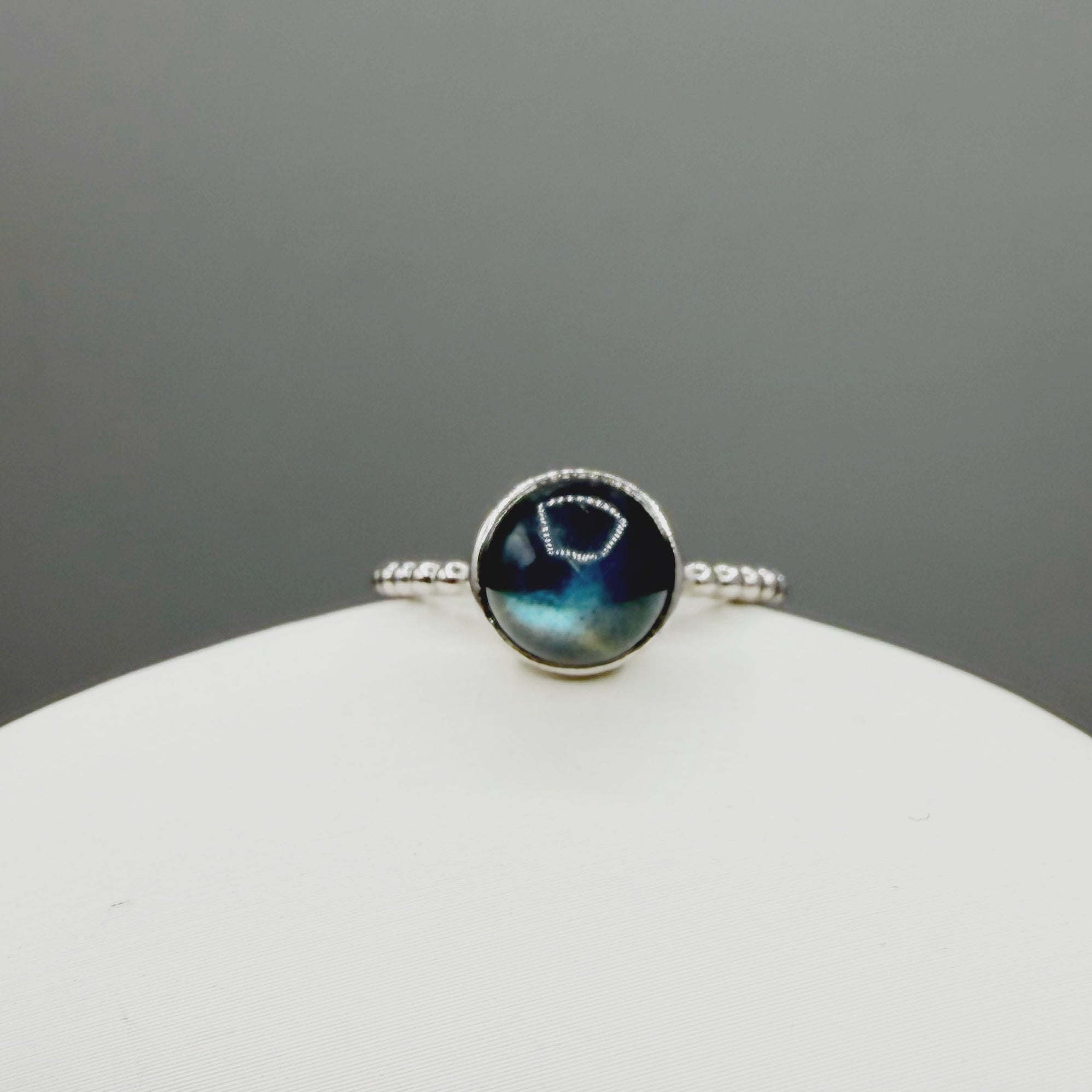 Anello Labradorite Sfera - Argento 925
