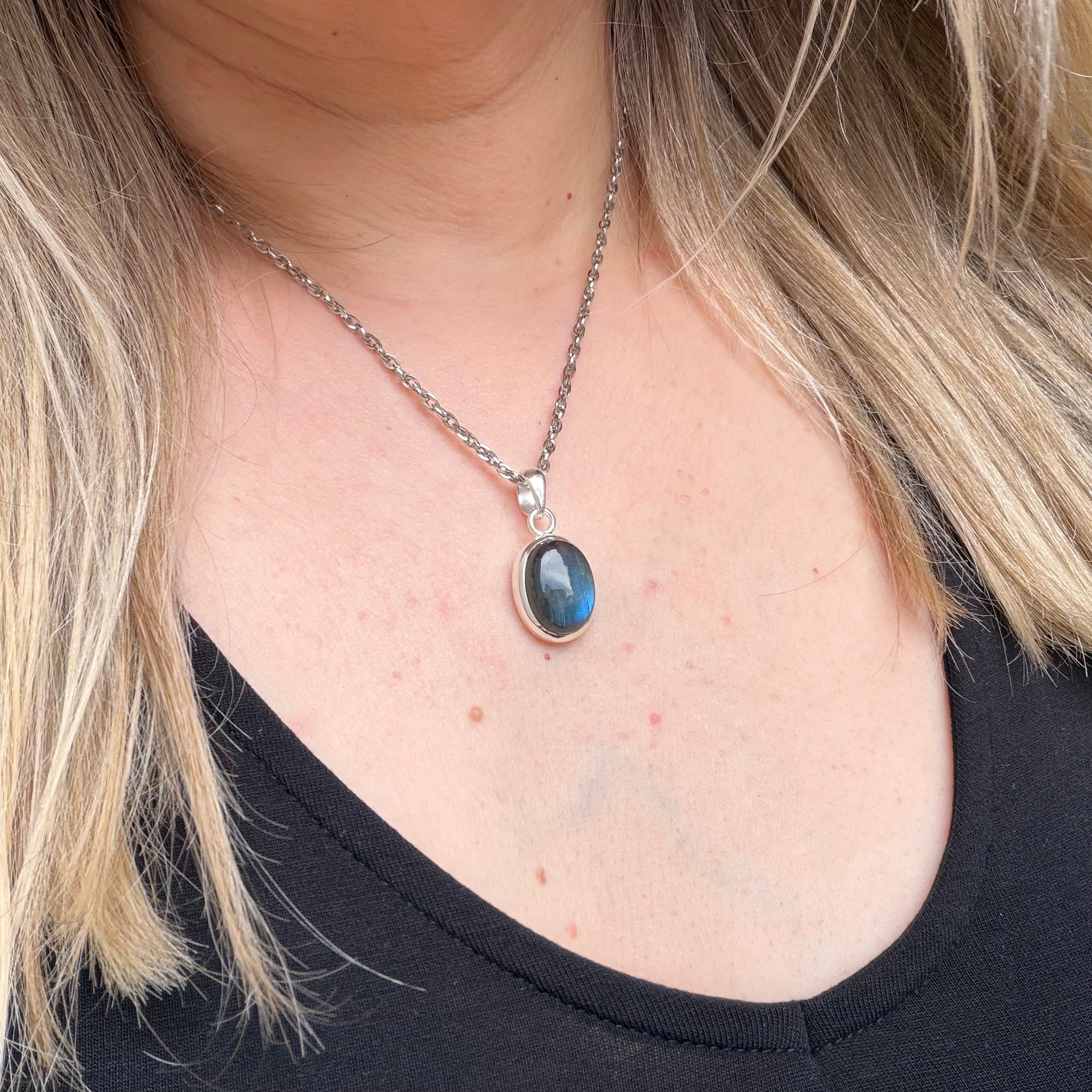 Ciondolo Labradorite Argento 925