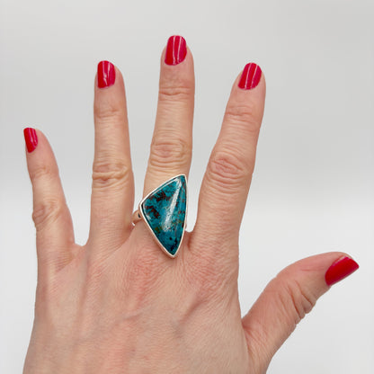 Anello Shattuckite e Argento 925