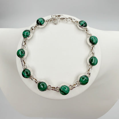 Bracciale Malachite e Argento 925
