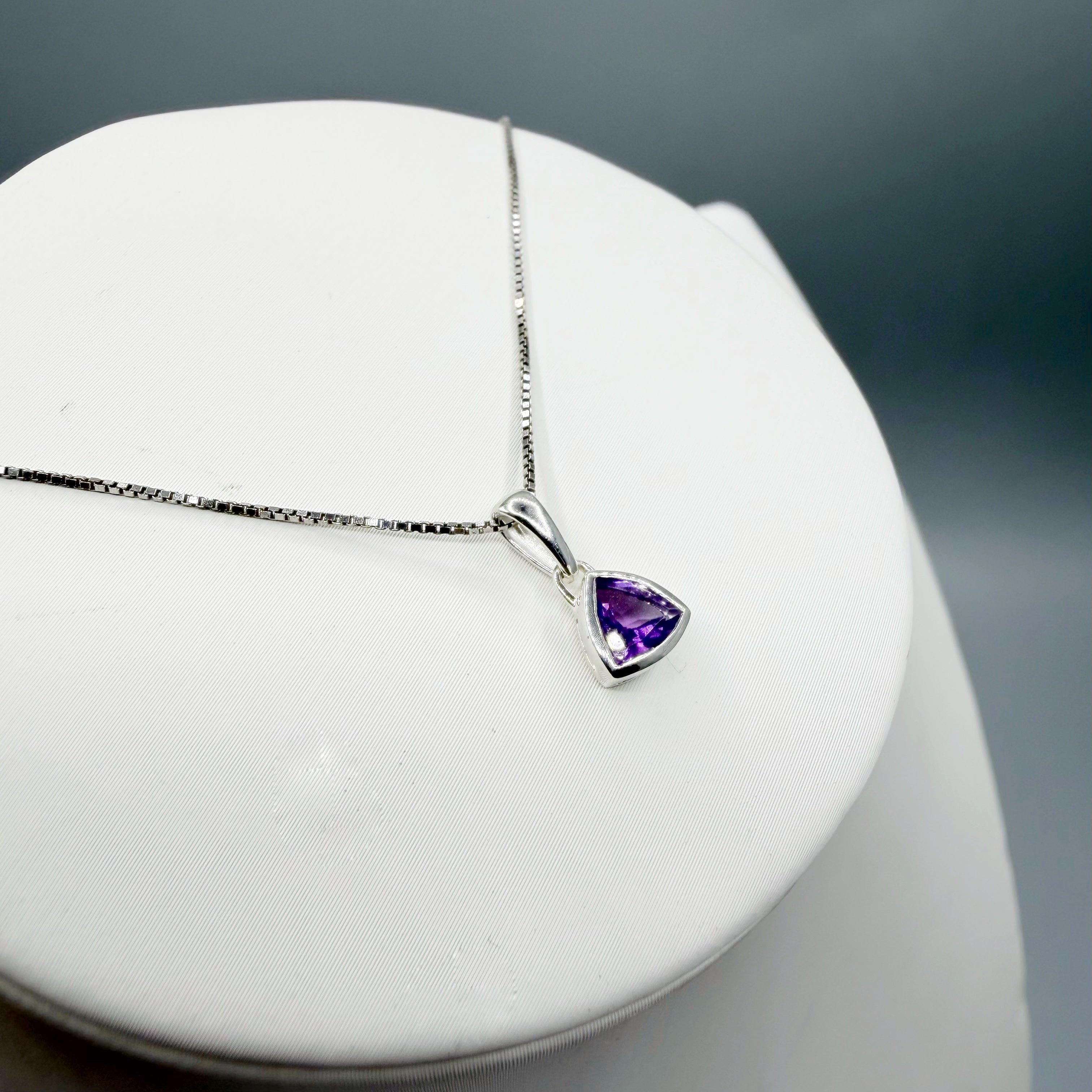 Collana Punto Luce Ametista - Argento 925