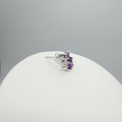 Orecchini a Lobo Ametista - Argento 925