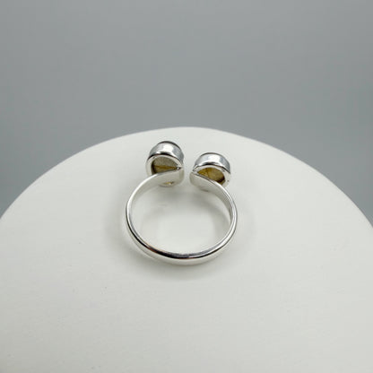 Anello Double Labradorite - Argento 925