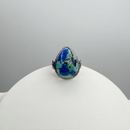 Anello Lapis e Turchese e Argento 925 - A GOCCIA