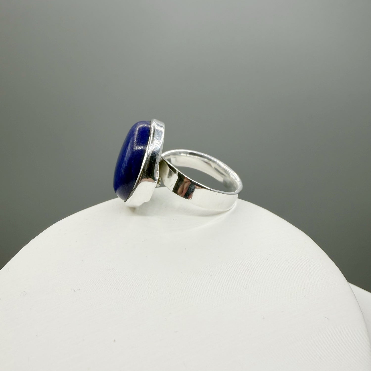 Anello Lapislazzuli Tondo - Argento 925