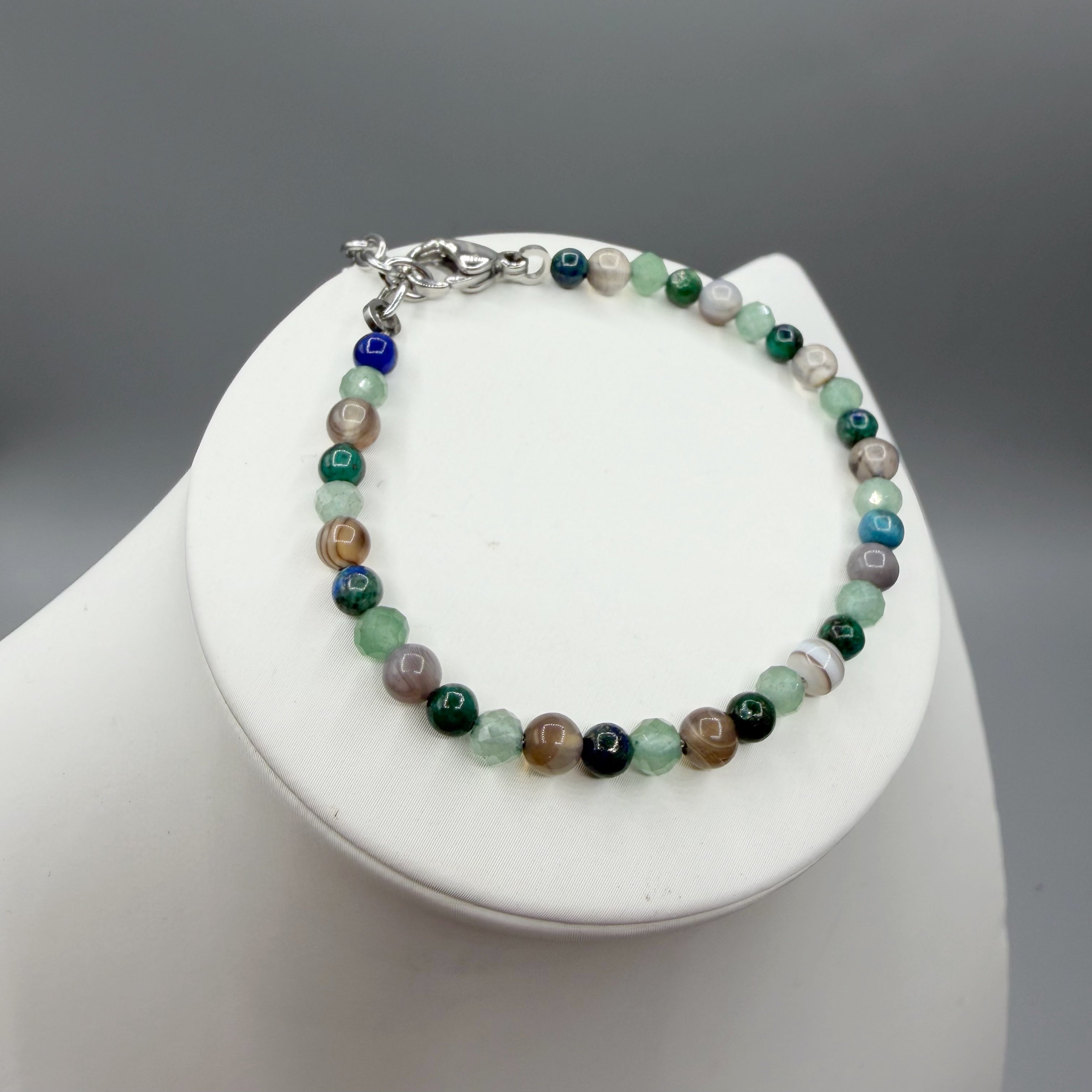 Bracciale Lucky Energy - Occhio di Shiva, Avventurina, Crisocolla