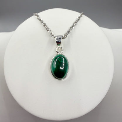 Ciondolo Malachite - Argento 925