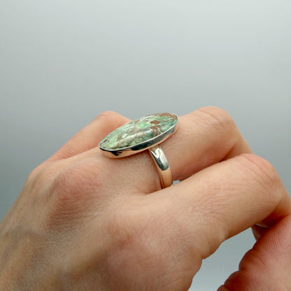 Anello Variscite e Argento 925 - Ovale