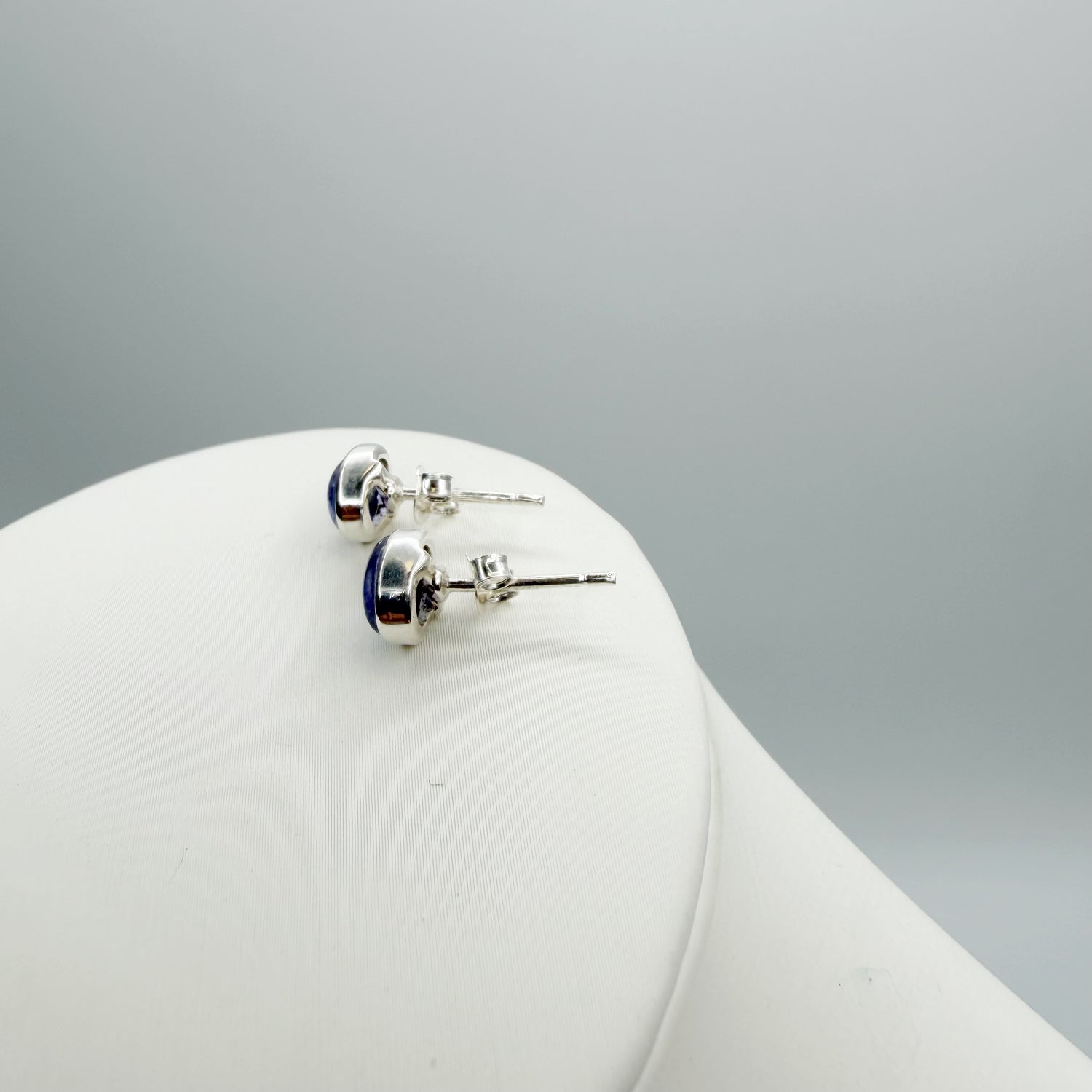 Orecchini a lobo Tanzanite - Argento 925 - Ovale