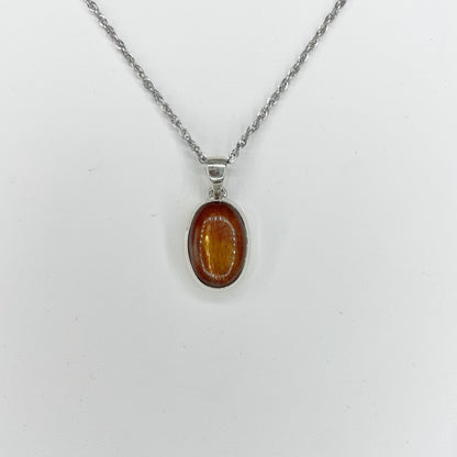 Ciondolo Pietra del Sole Dorata - Argento 925