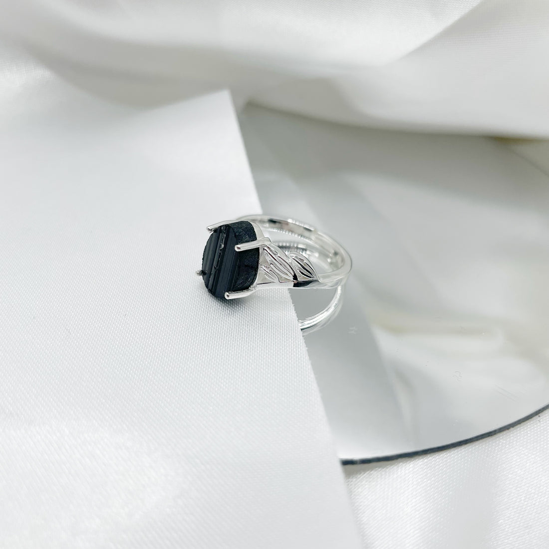 Anello Tormalina Grezza - Argento 925