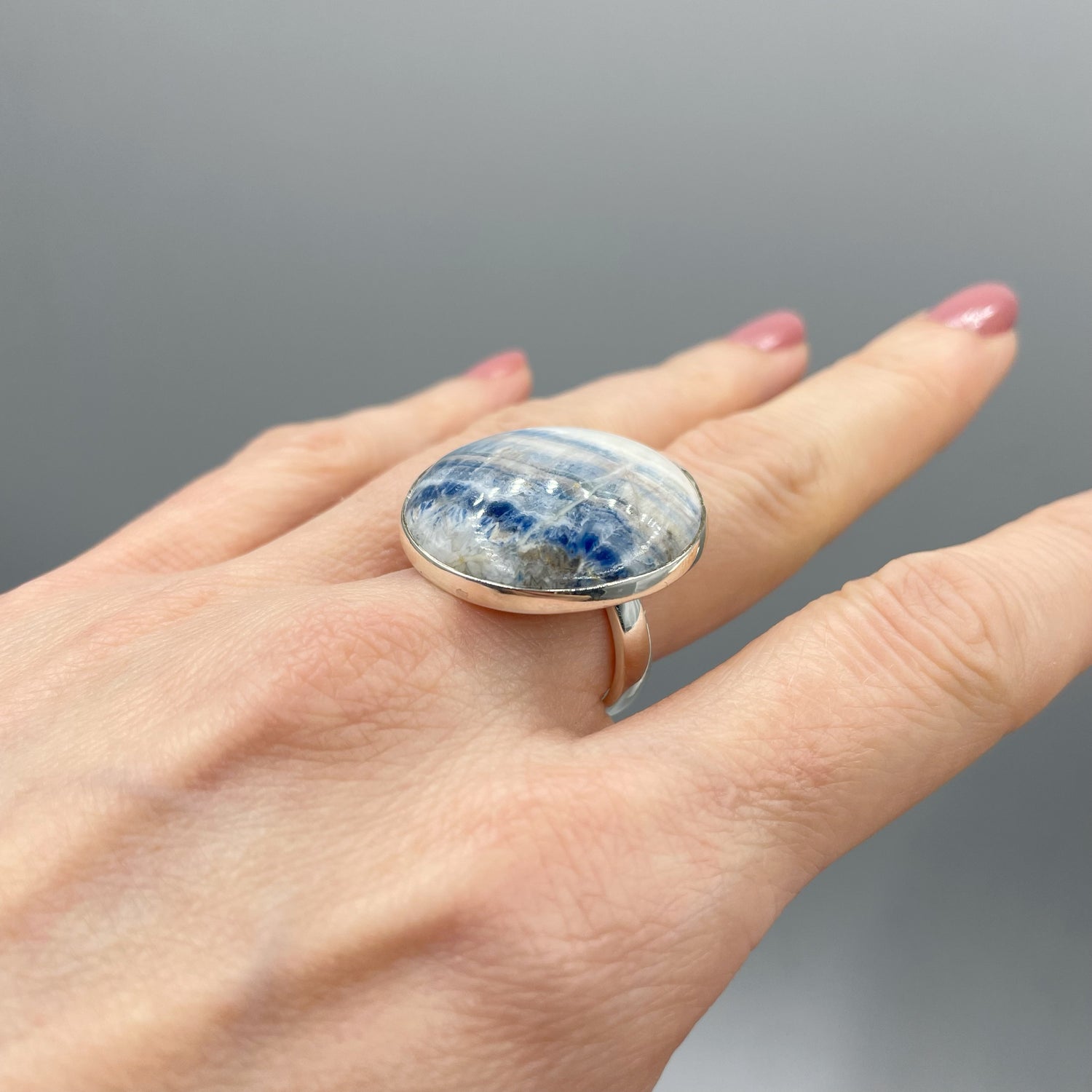 Anello Sheelite e Argento 925 - Tondo