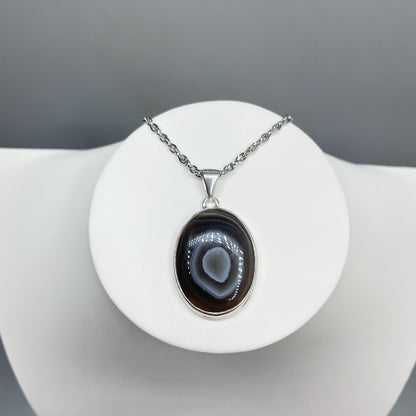 Ciondolo Occhio di Shiva Ovale - Argento 925