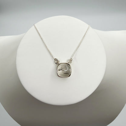 Collana Quarzo Tormalinato - Argento 925