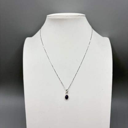 Ciondolo Punto Luce Tanzanite Argento 925 - Ovale