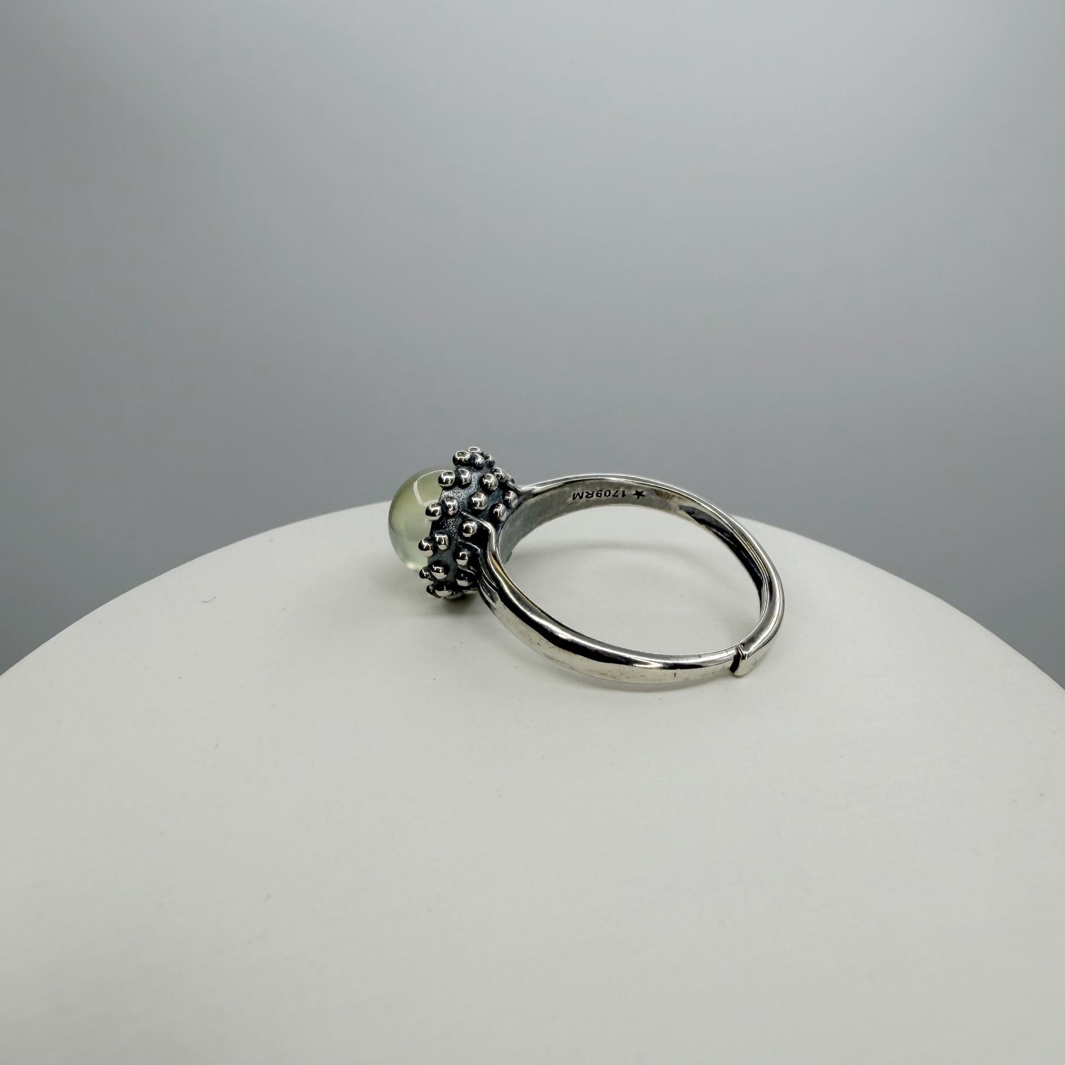 Anello Sfera Prehnite - Argento 925
