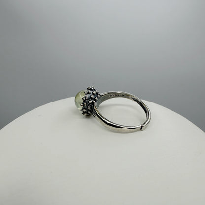 Anello Sfera Prehnite - Argento 925