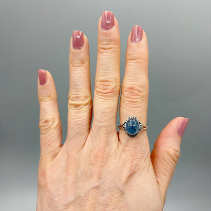 Anello Diadema Acquamarina e Argento 925