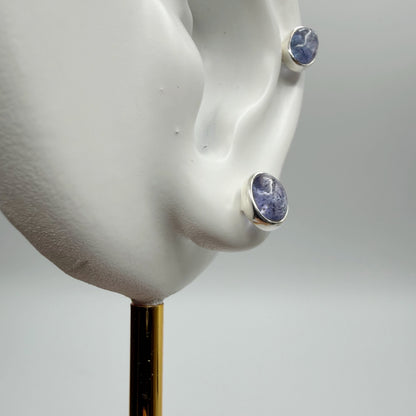 Orecchini a lobo Tanzanite - Argento 925 - Ovale