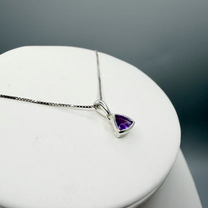 Collana Punto Luce Ametista - Argento 925
