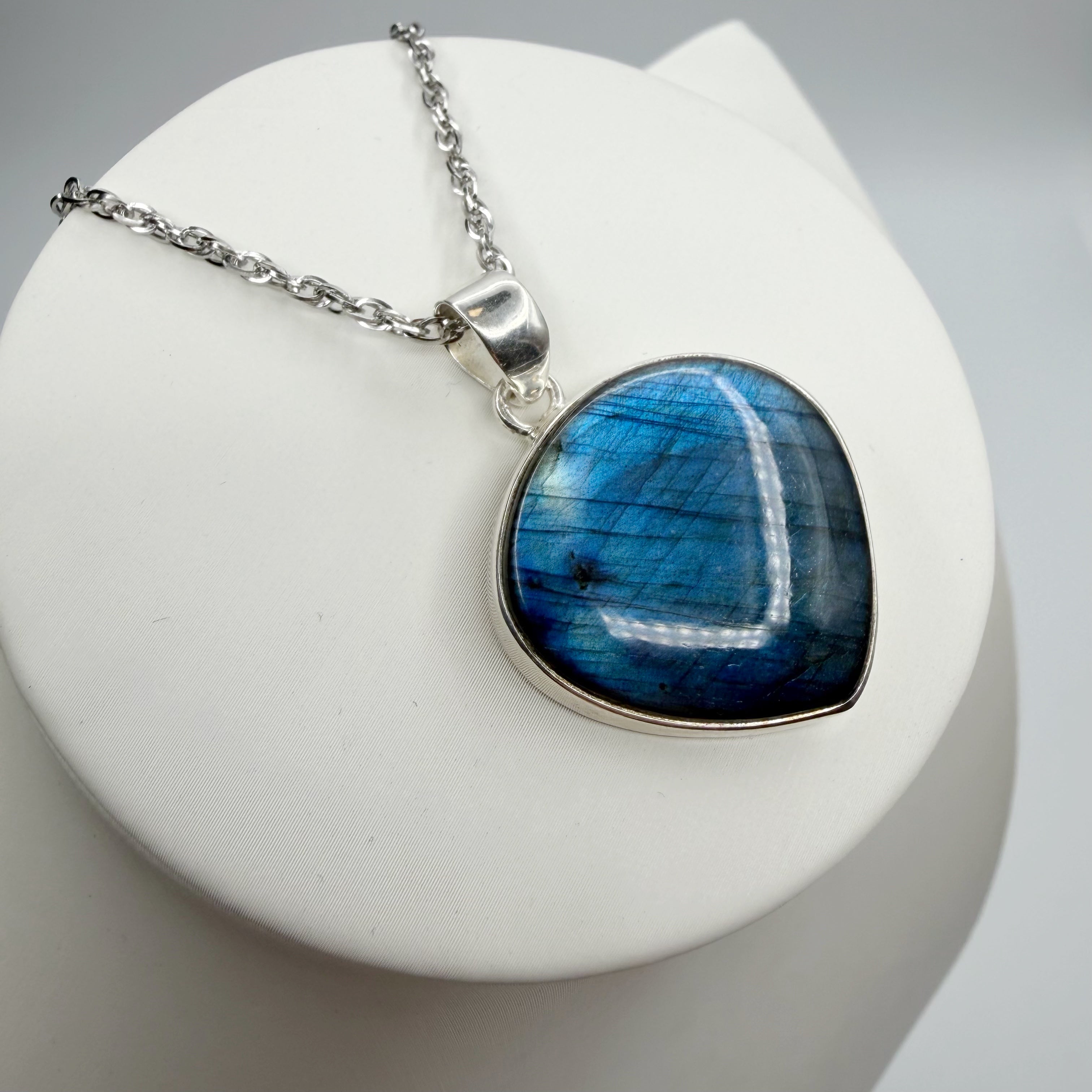 Ciondolo Labradorite Blu - Argento 925