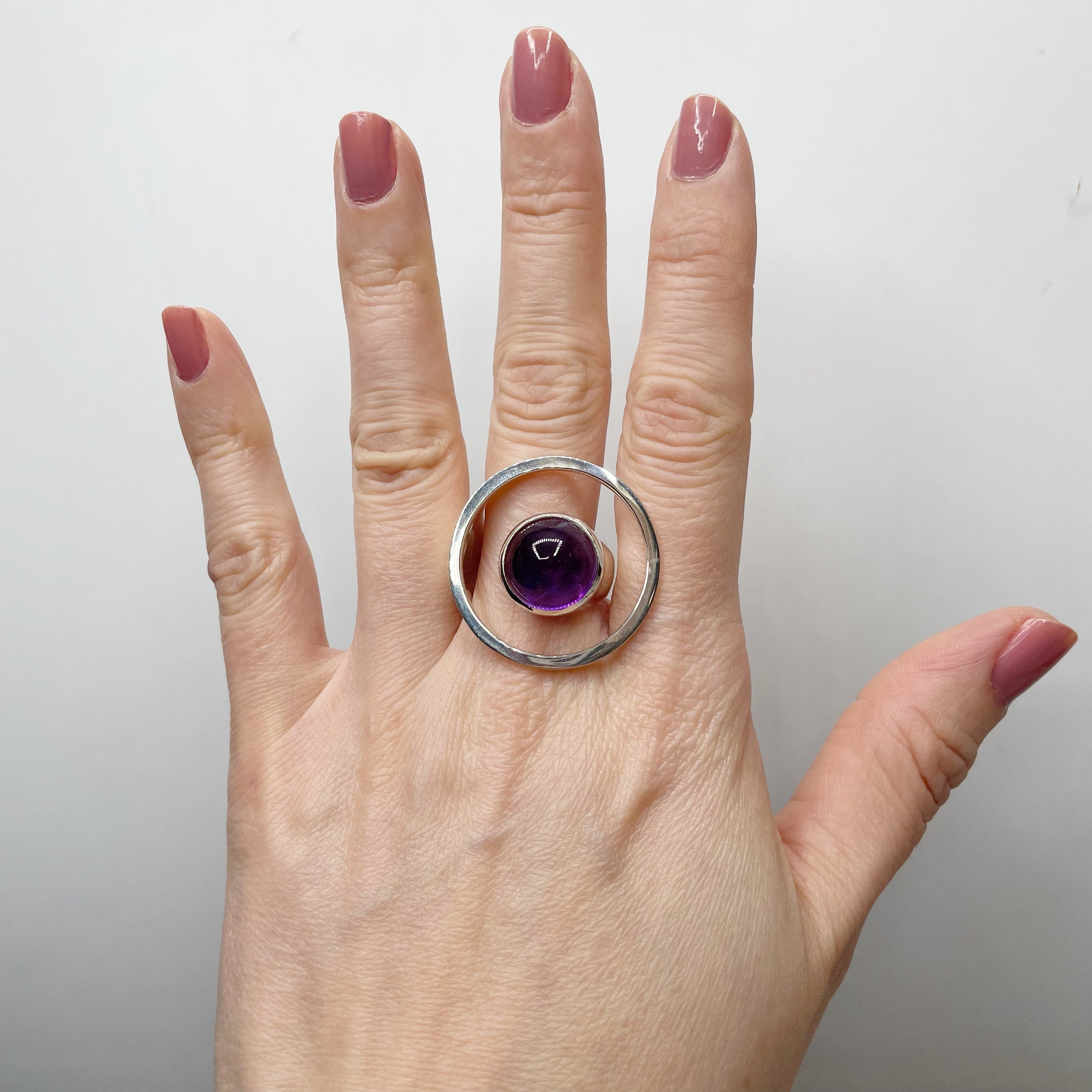 Anello Essential Ametista e Argento 925