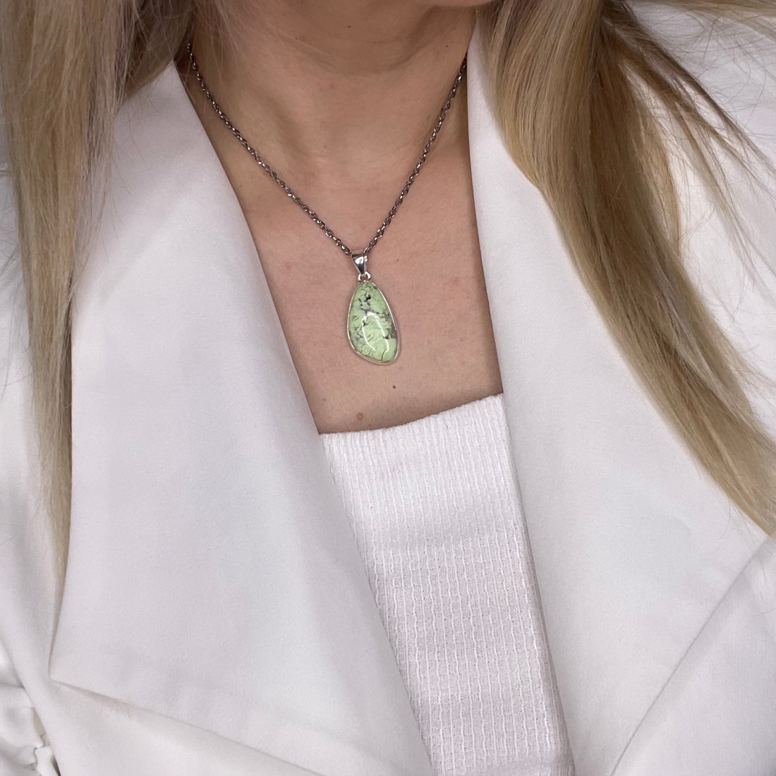 Ciondolo Crisoprasio Lemon - Argento 925