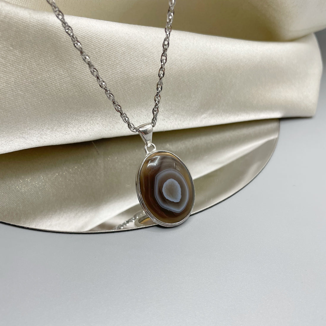 Ciondolo Occhio di Shiva Ovale - Argento 925