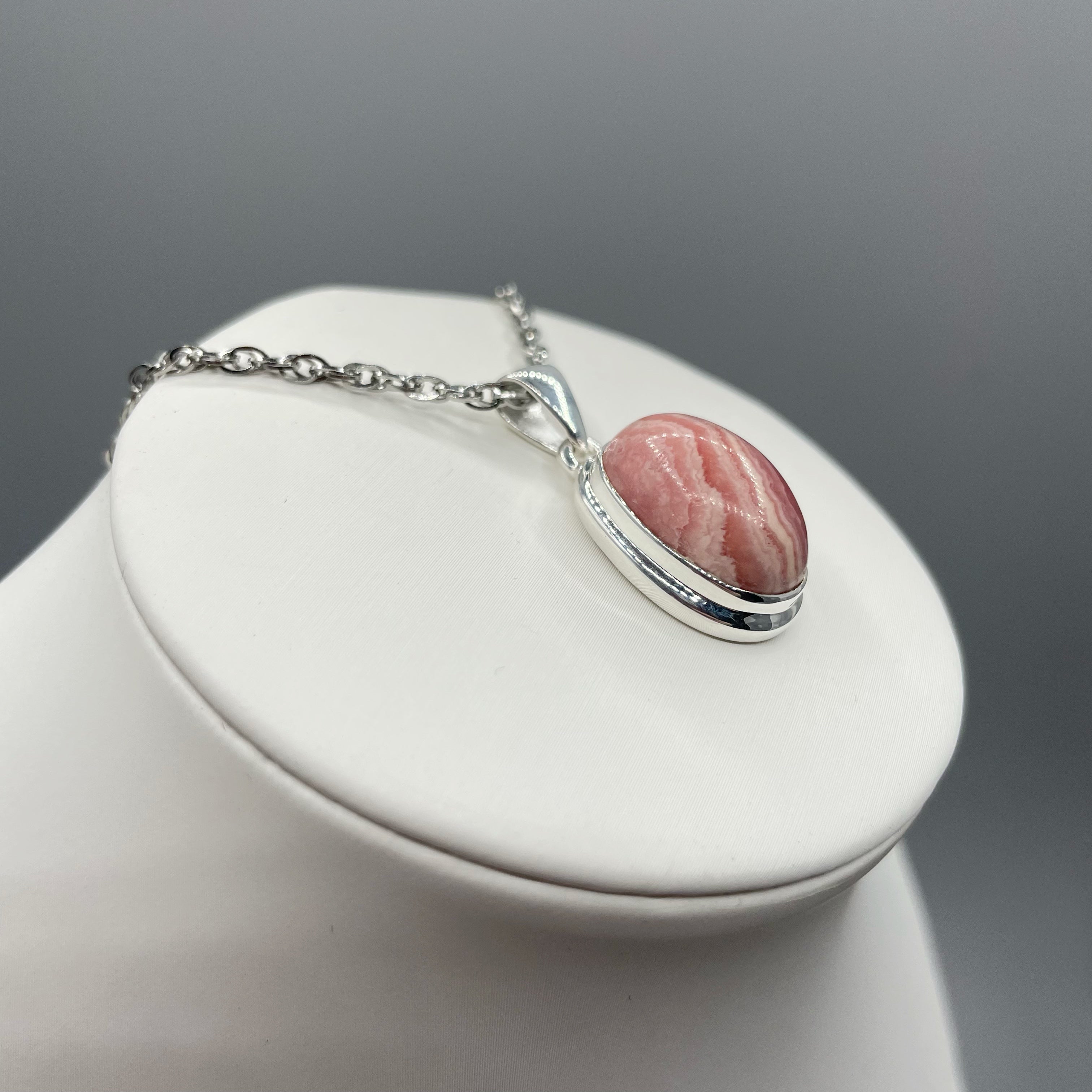Ciondolo Rodocrosite e Argento 925