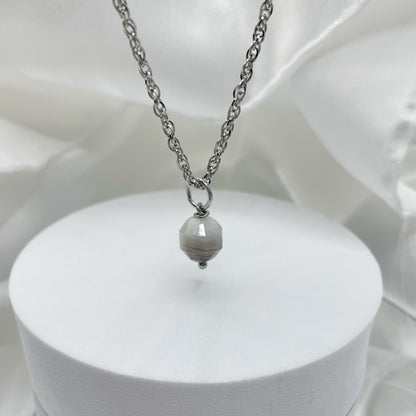 Collana Occhio di Shiva Sfaccettato - Acciaio inossidabile