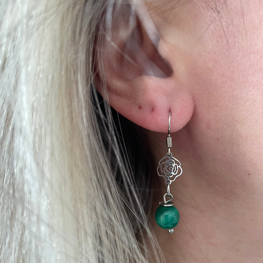 Orecchini Beauty - Malachite