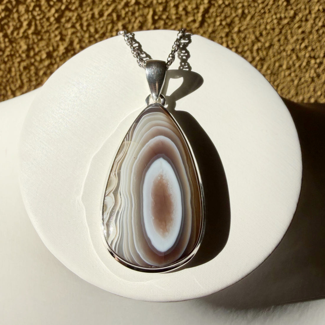 Ciondolo Occhio di Shiva Argento 925 - A Goccia grande