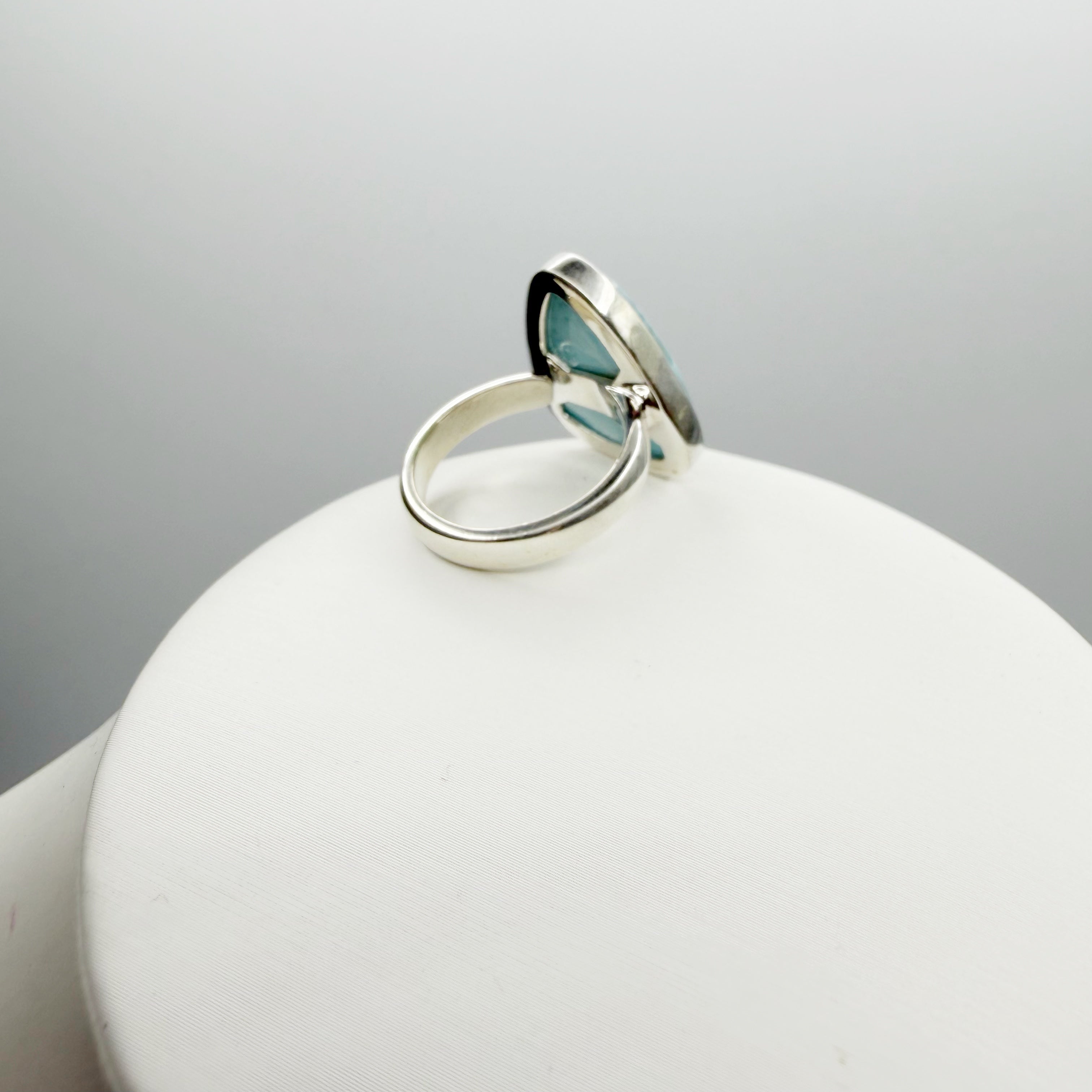 Anello Larimar Argento 925 - Triangolo