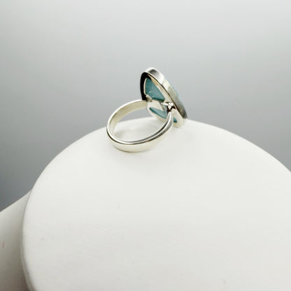 Anello Larimar Argento 925 - Triangolo