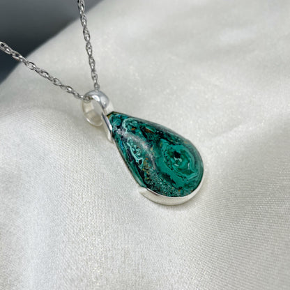 Ciondolo Crisocolla - Argento 925