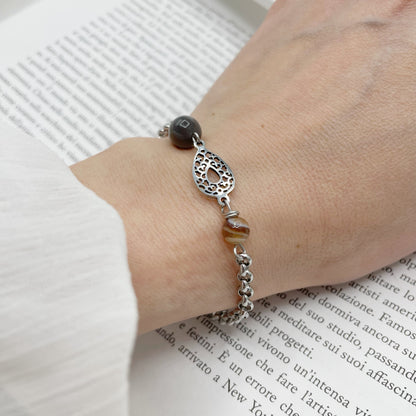 Bracciale Occhio di Shiva - Agata Botswana - LIMITED EDITION