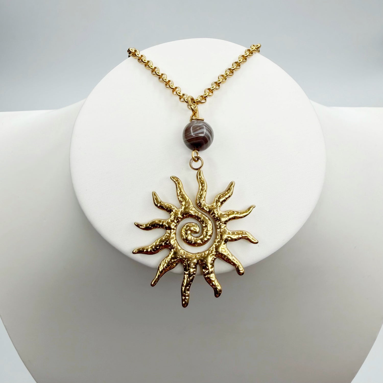 Collana Occhio di Shiva Sunshine - Acciaio inossidabile GOLD