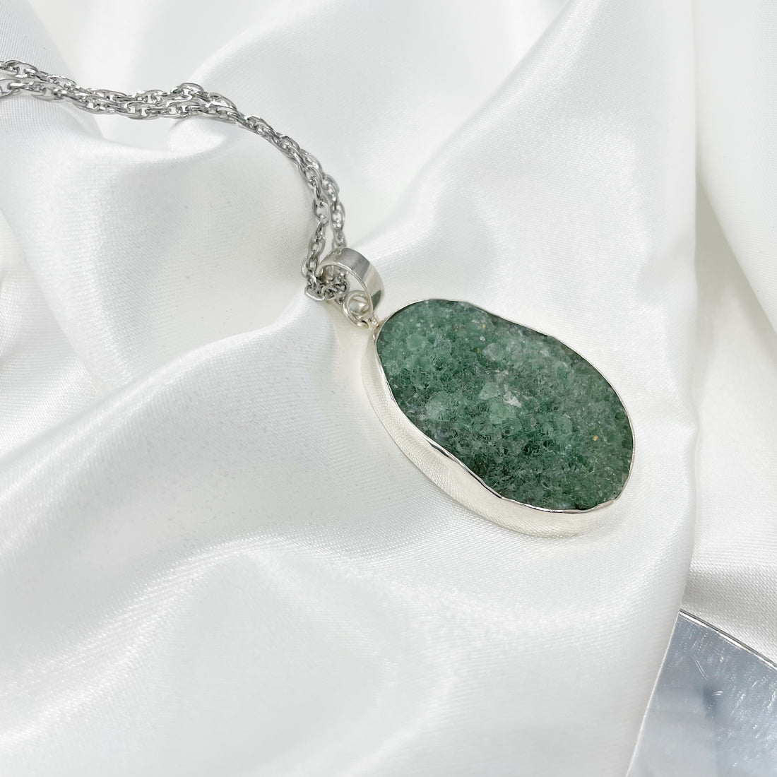 Ciondolo Drusa di Fluorite - Argento 925