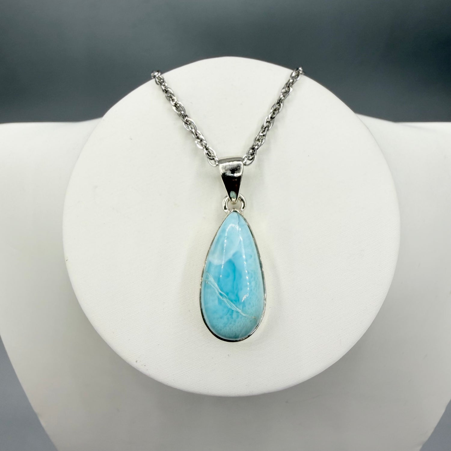 Ciondolo Larimar Argento 925 - a Goccia