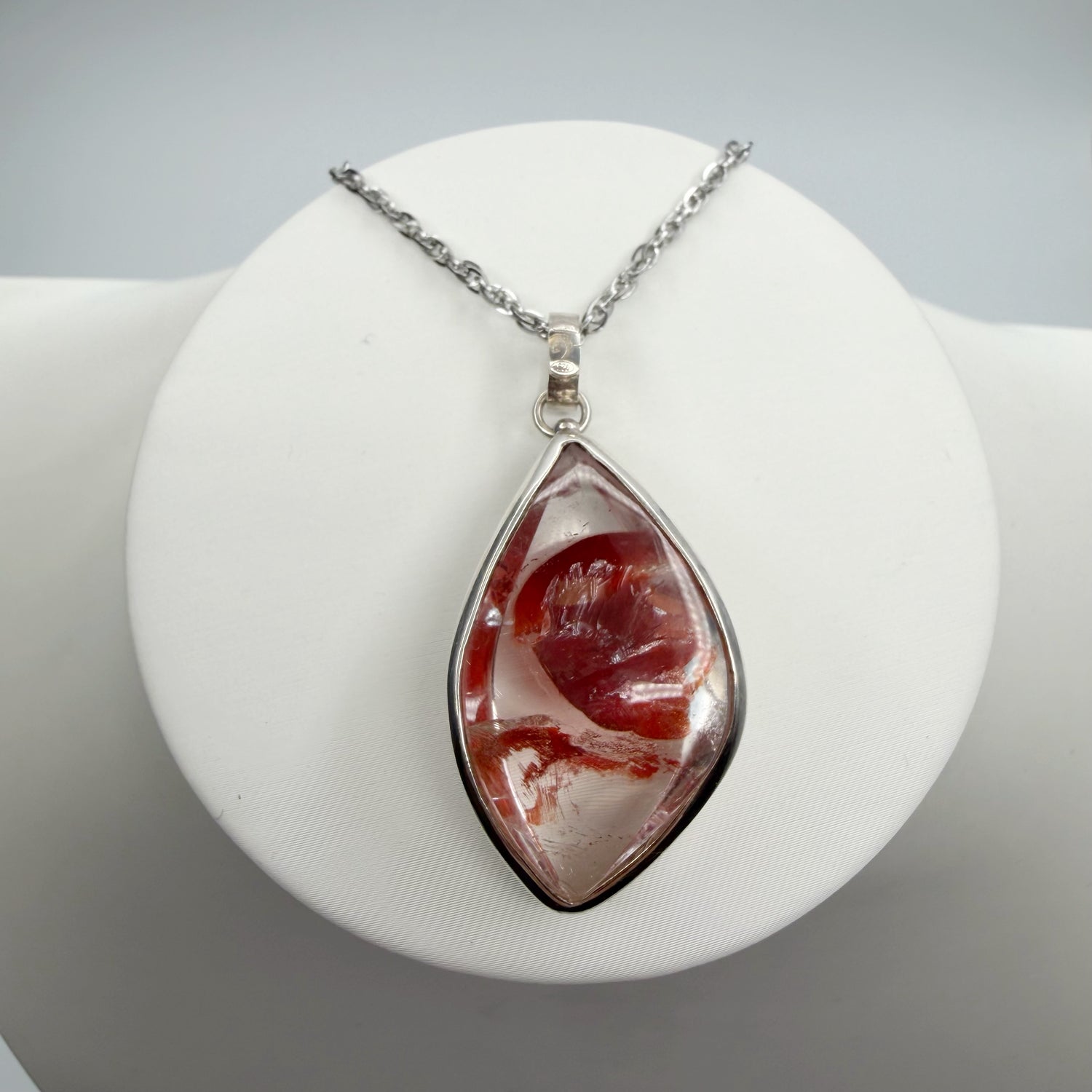 Ciondolo Quarzo Ematoide - Argento 925
