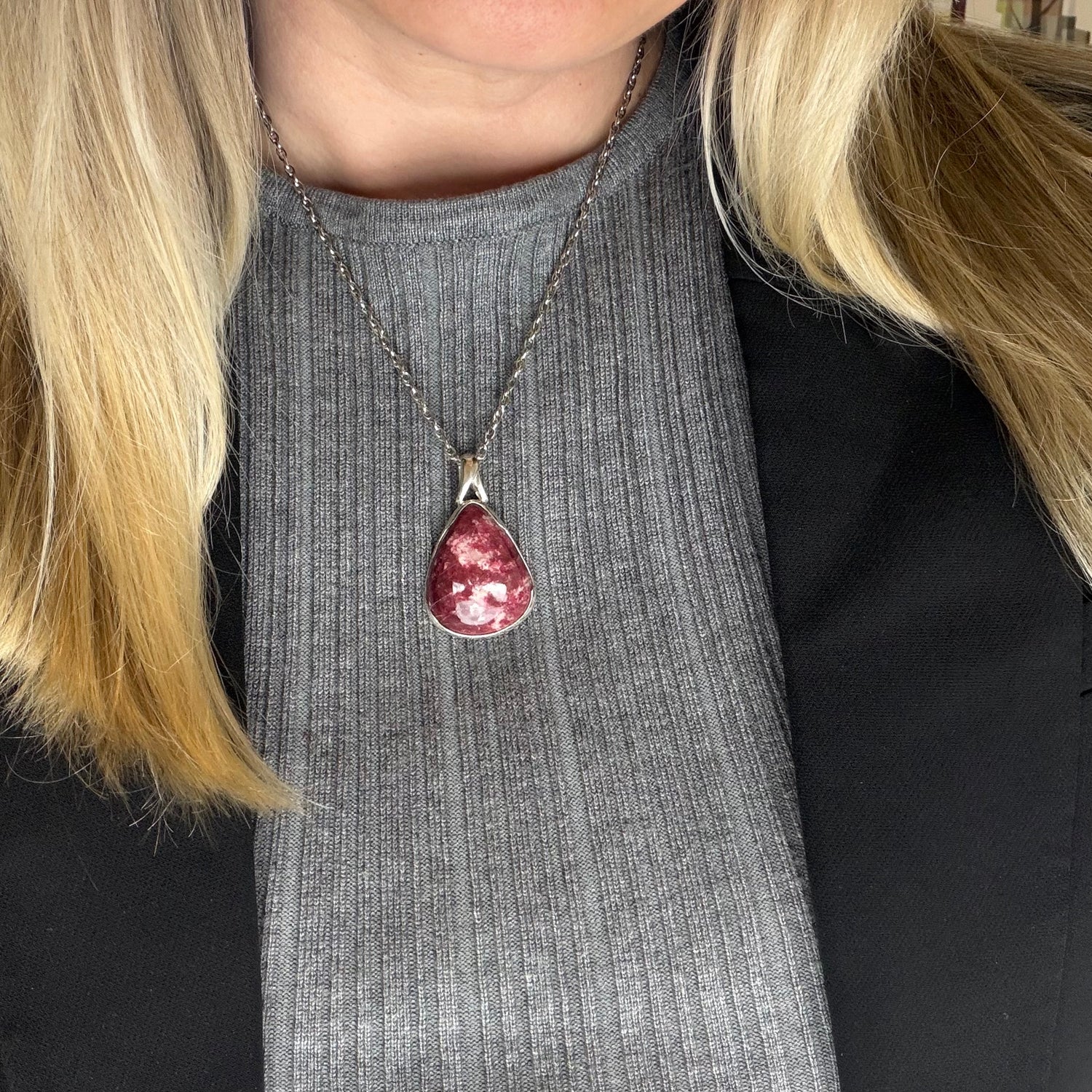 Ciondolo Thulite - Argento 925