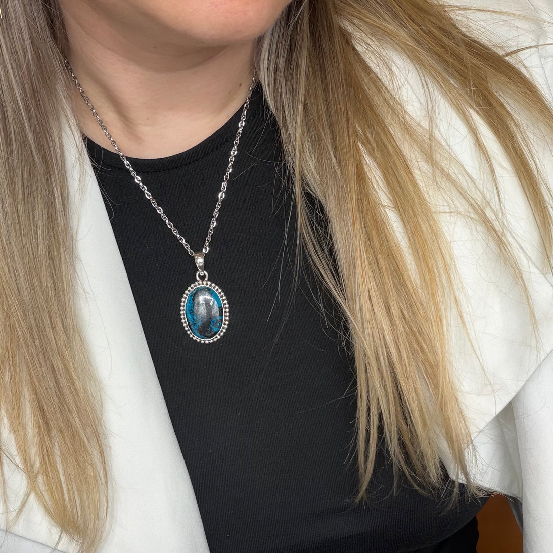 Ciondolo Shattuckite e Argento 925