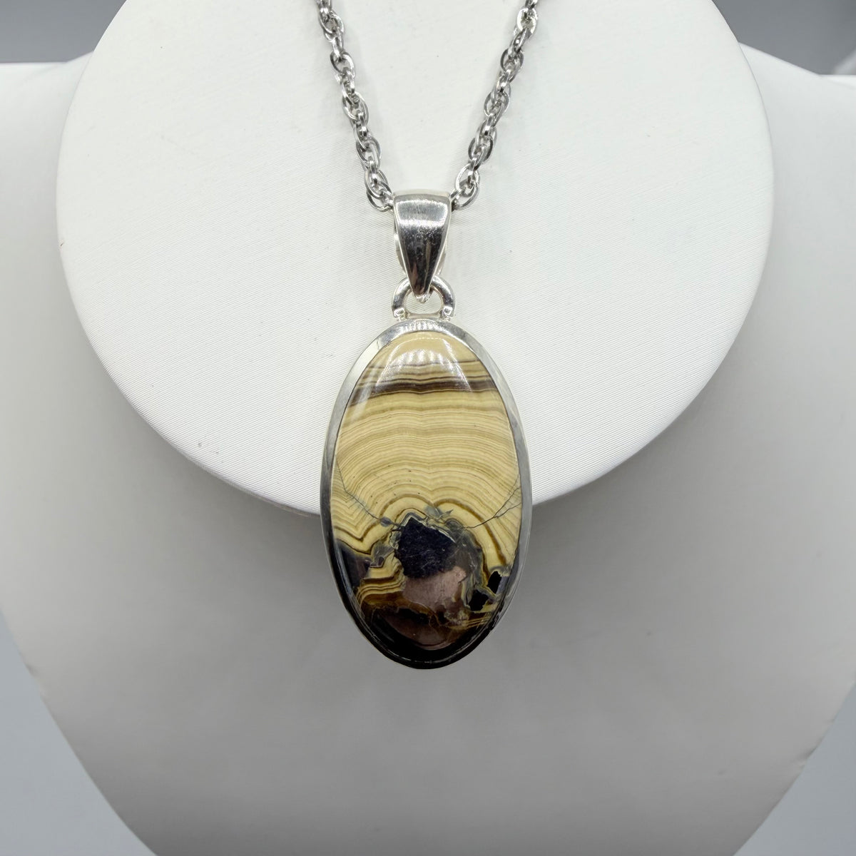 Ciondolo Schalenblende Argento 925 - Ovale