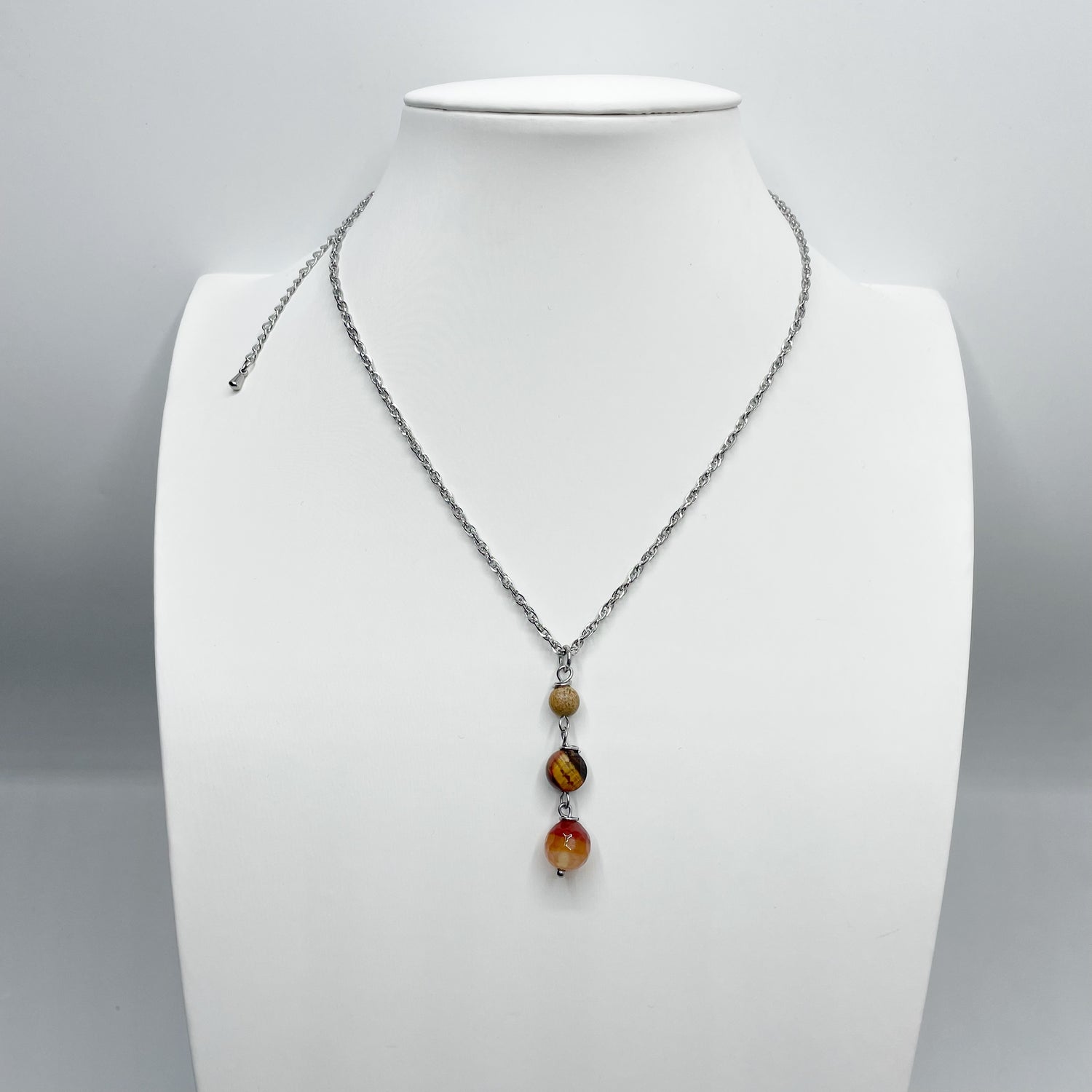 Ciondolo Good Vibes - Corniola, Paesina, Occhio di Tigre