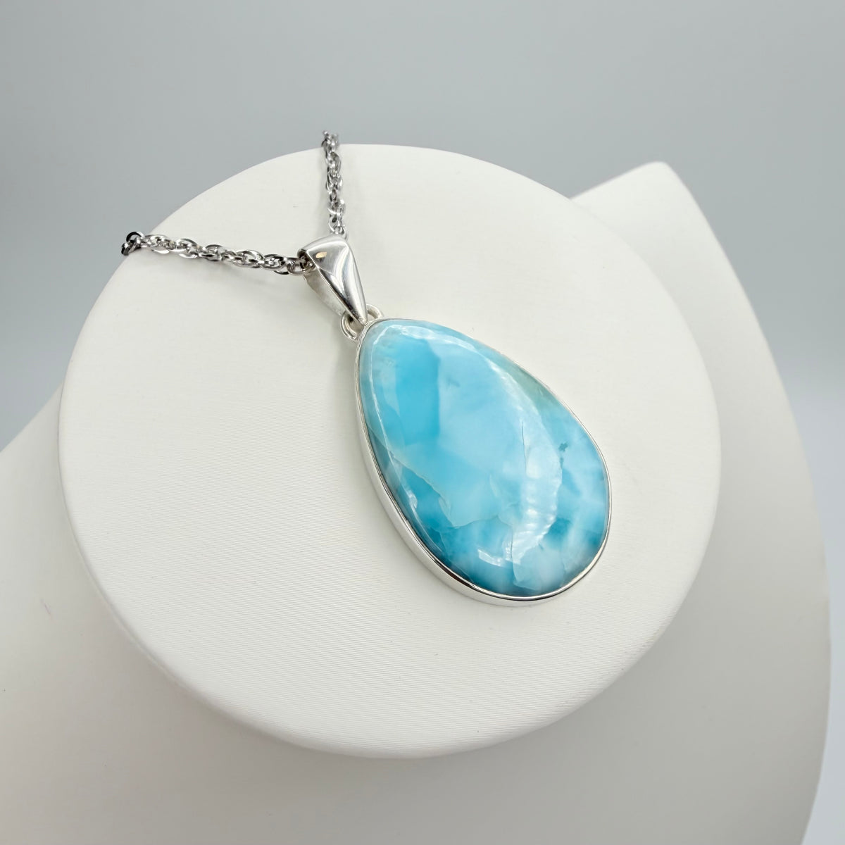 Ciondolo Larimar Argento 925 - Goccia grande