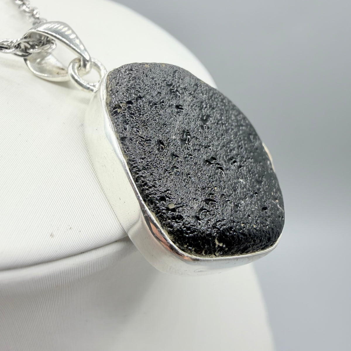 Ciondolo Tektite e Argento 925